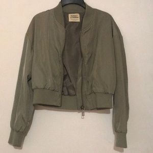 Olive Green Bomber Jacket